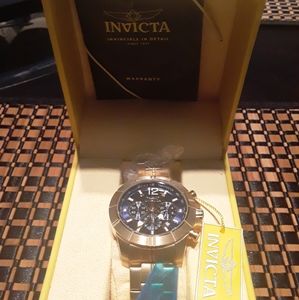 Mens invicta gold pro diving watch (authentic) new